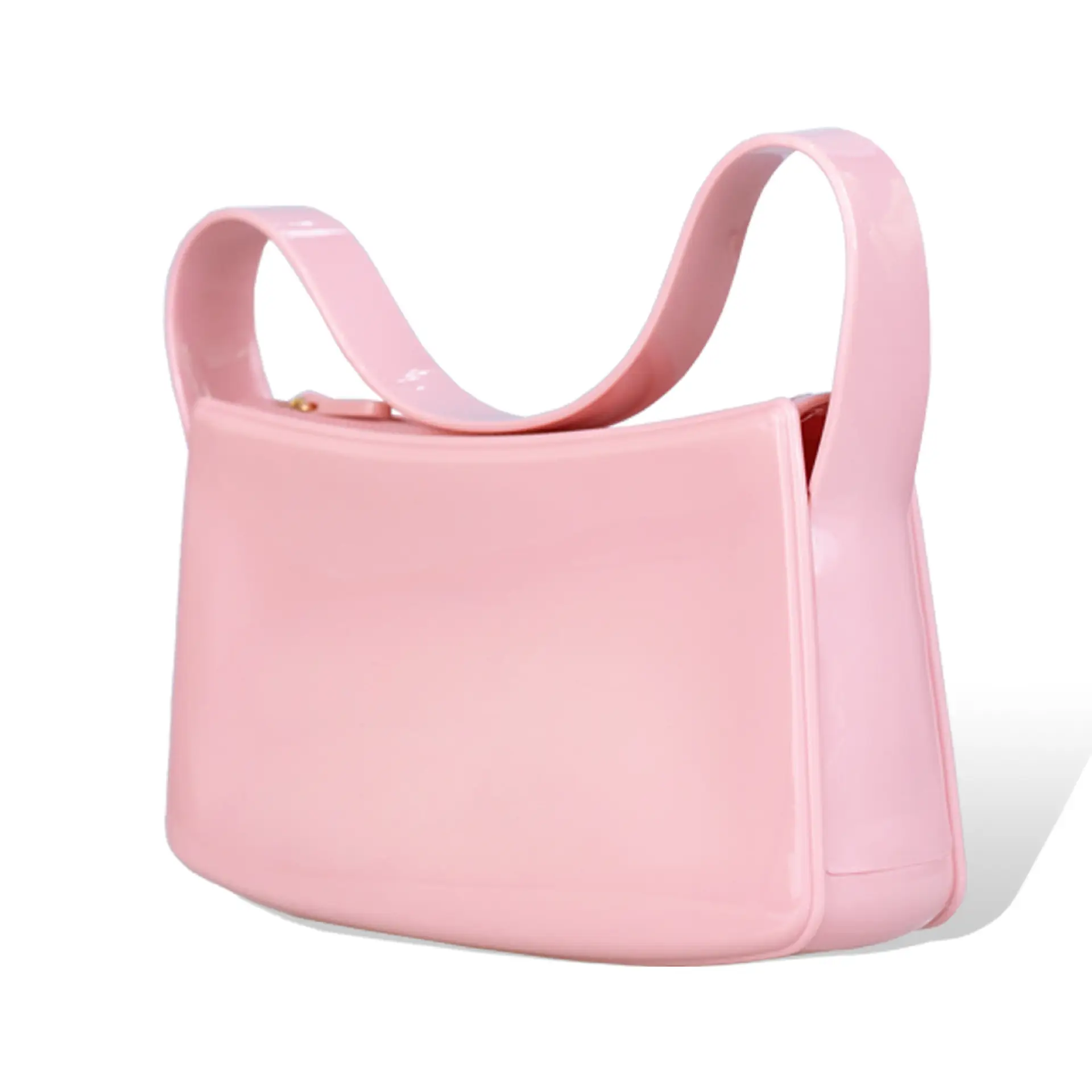 Pink PVC Shoulder Bag for Women