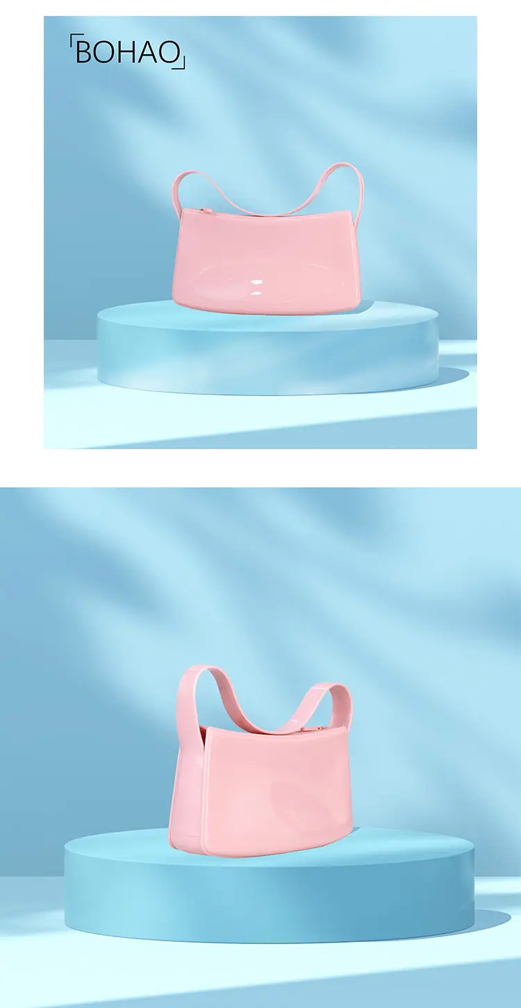Pink PVC Shoulder Bag for Women — feature 2