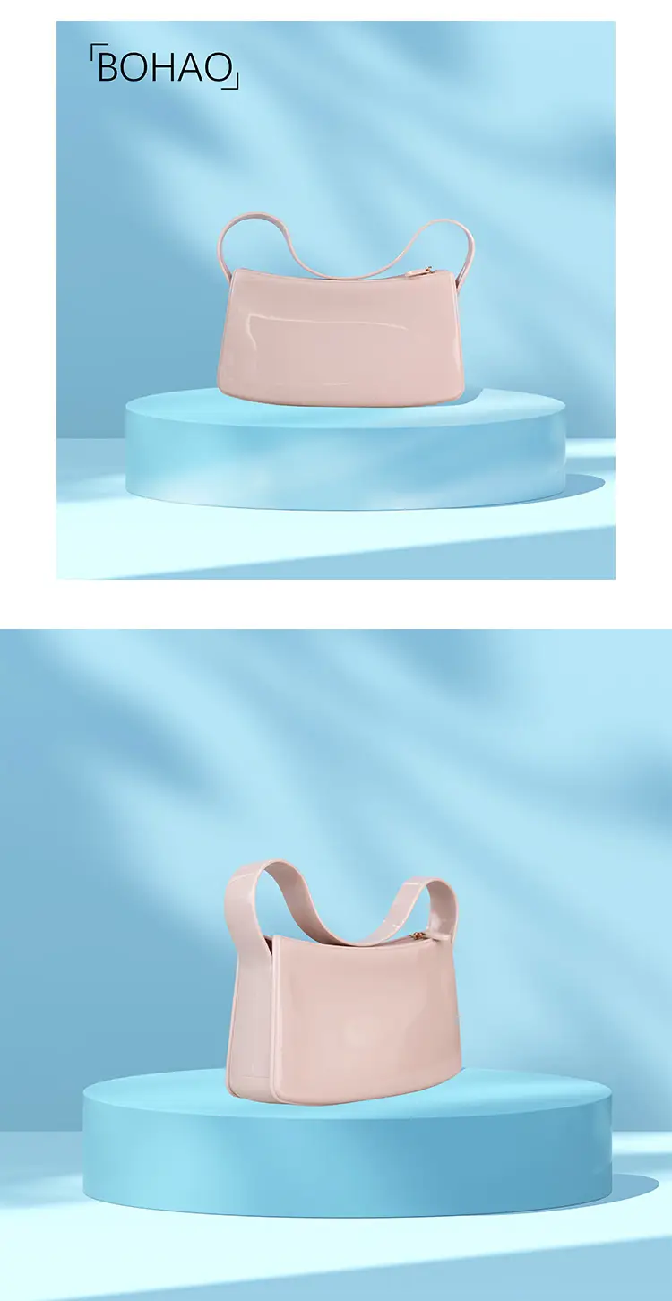 Pink PVC Shoulder Bag for Women — feature 9