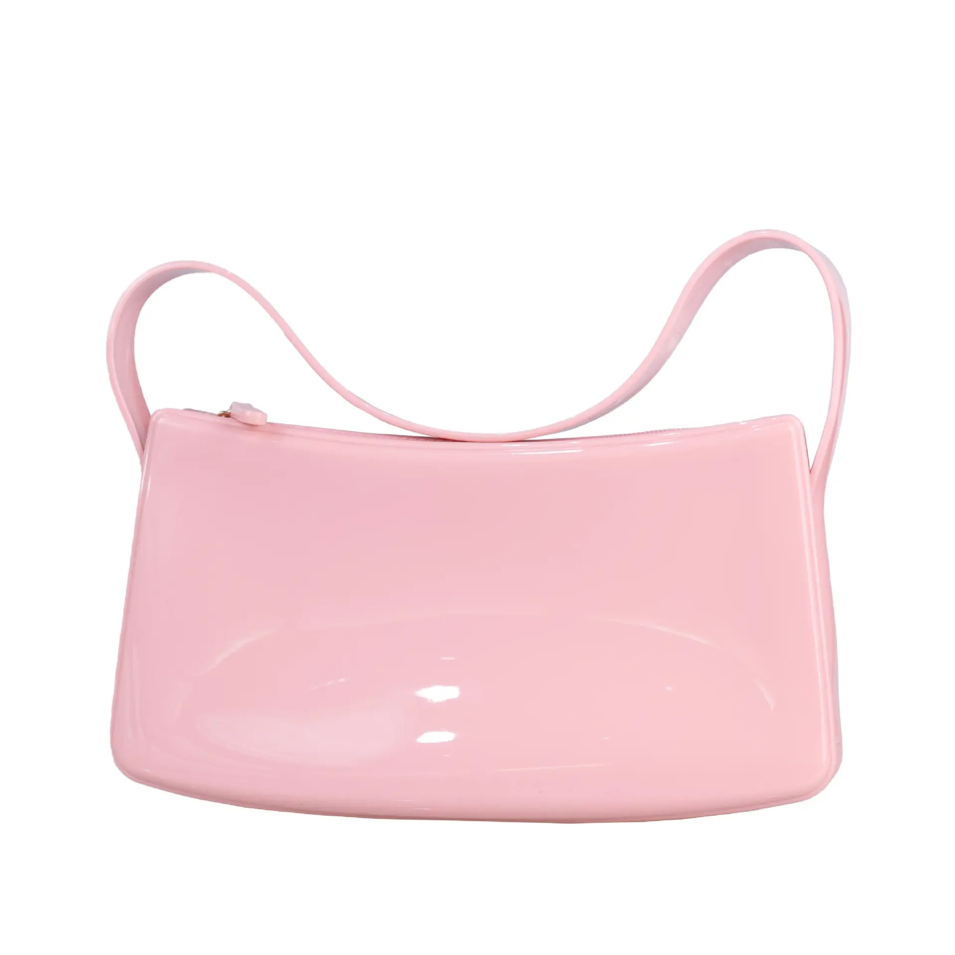 Pink PVC Shoulder Bag for Women