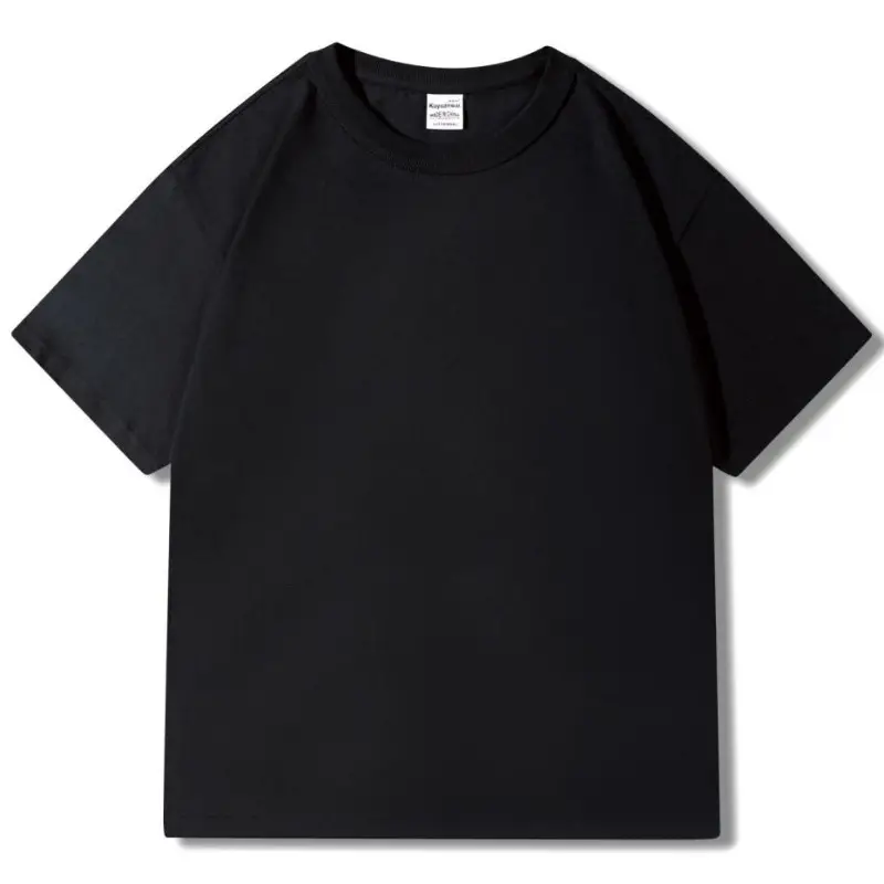 300g Cotton Grey Round Neck T-Shirt - Image 12