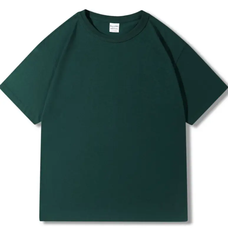 300g Cotton Grey Round Neck T-Shirt - Image 15