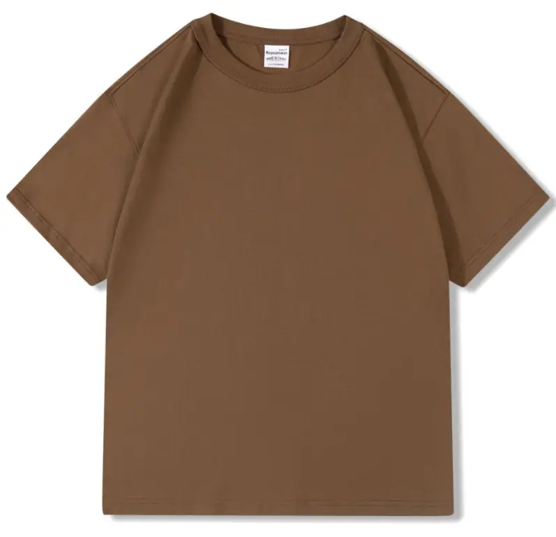 300g Cotton Grey Round Neck T-Shirt - Image 11