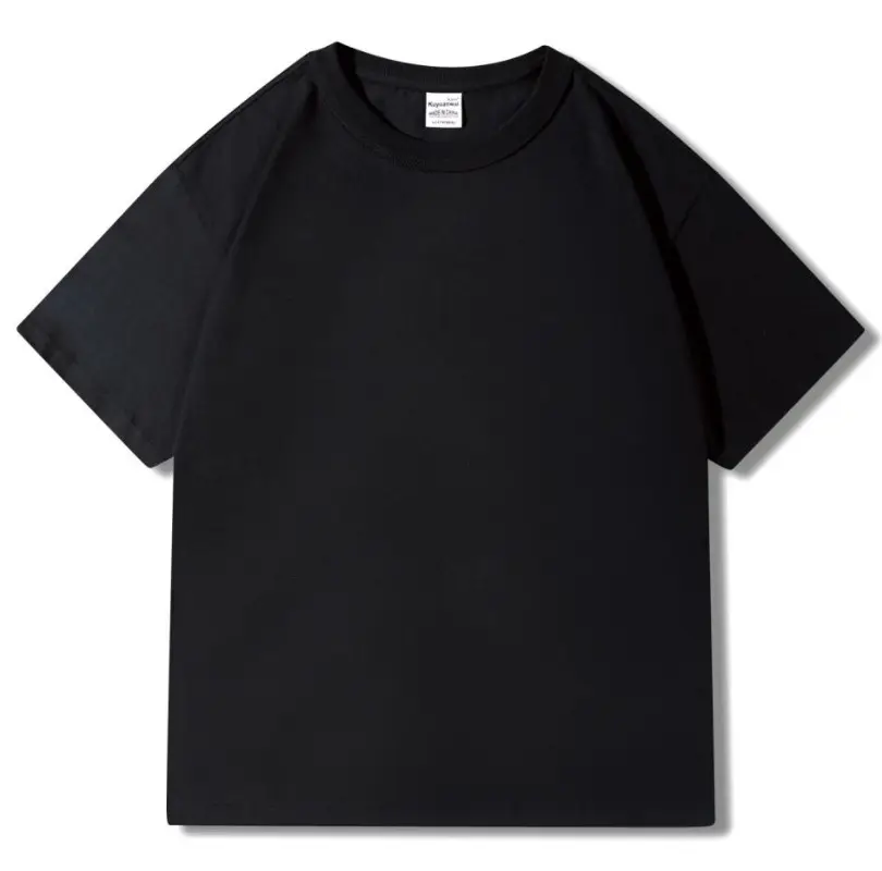 300g Cotton Grey Round Neck T-Shirt - Image 2