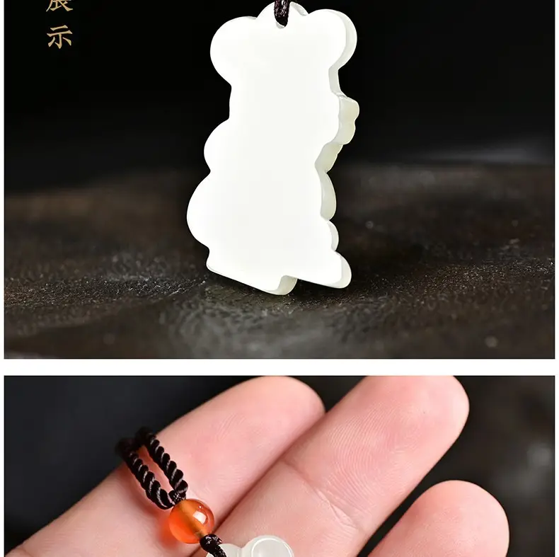 Afghan Jade Rat Cow Pendant for Men Women — feature 15
