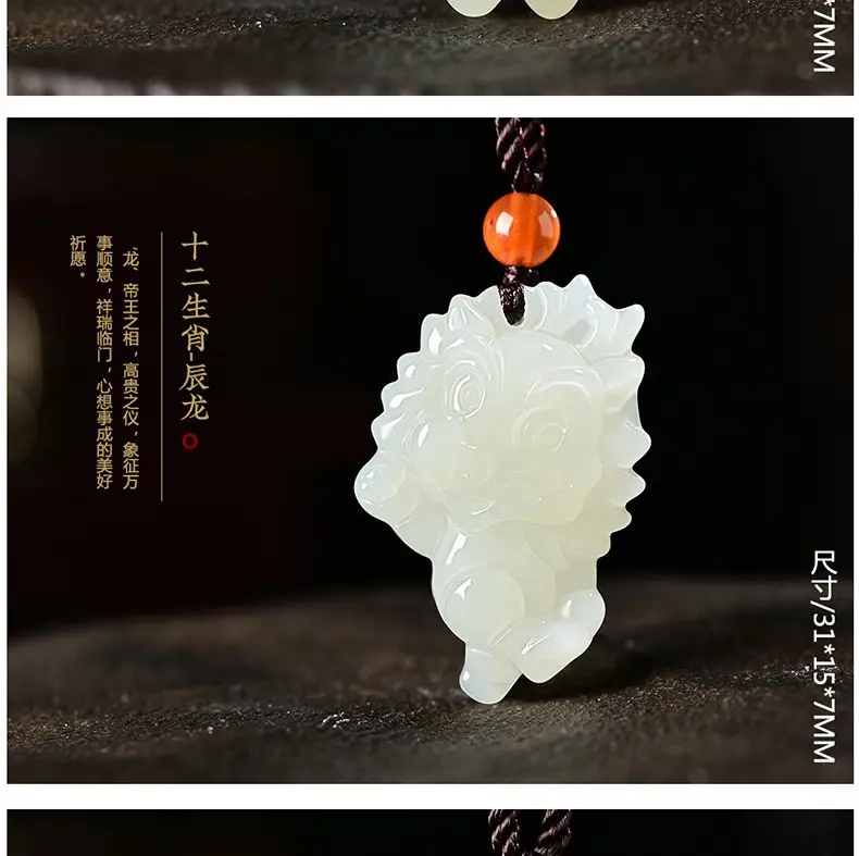 Afghan Jade Rat Cow Pendant for Men Women — feature 7