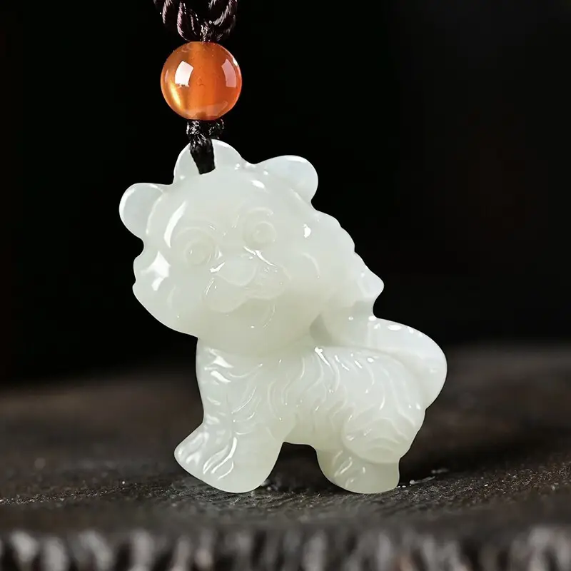 Afghan Jade Rat Cow Pendant for Men Women