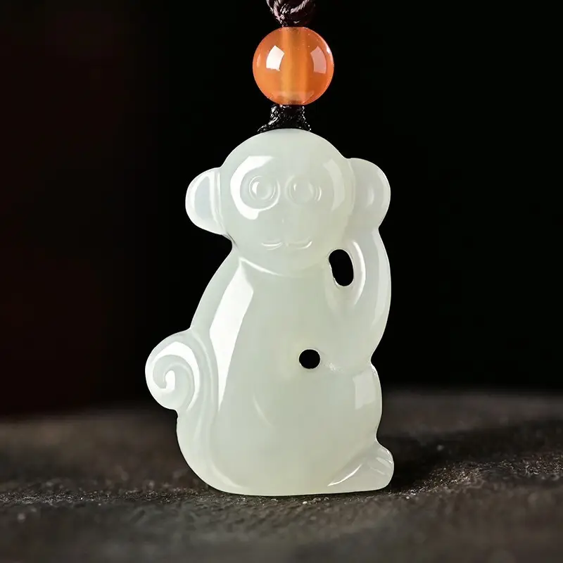 Afghan Jade Rat Cow Pendant for Men Women