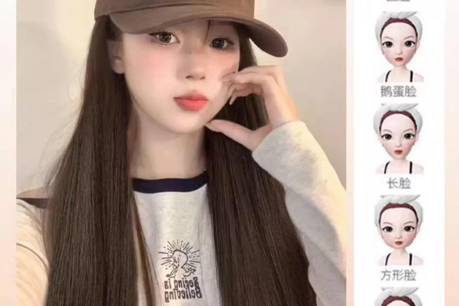 Women's Wool Wool Cap Wig Long Curly Hair Natural Brown — feature 10