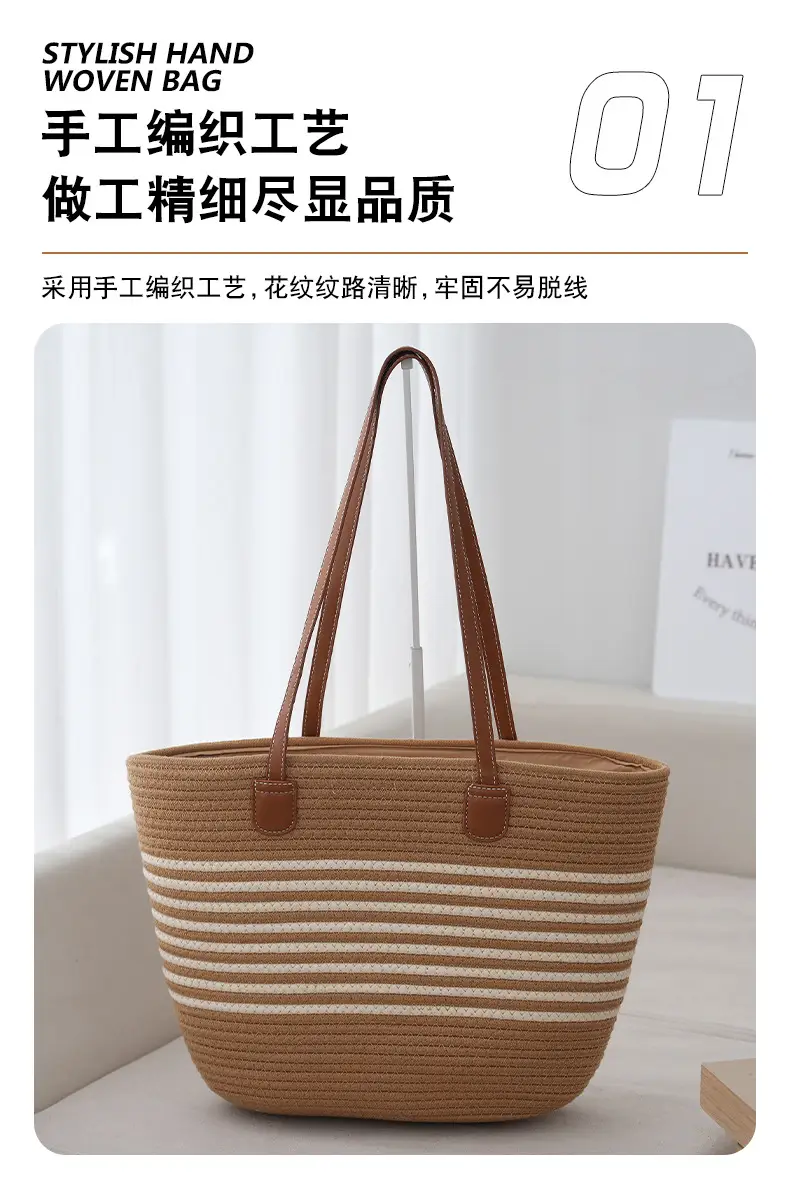 Korean Cotton Shoulder Bag for Daily Commute & Travel — feature 4