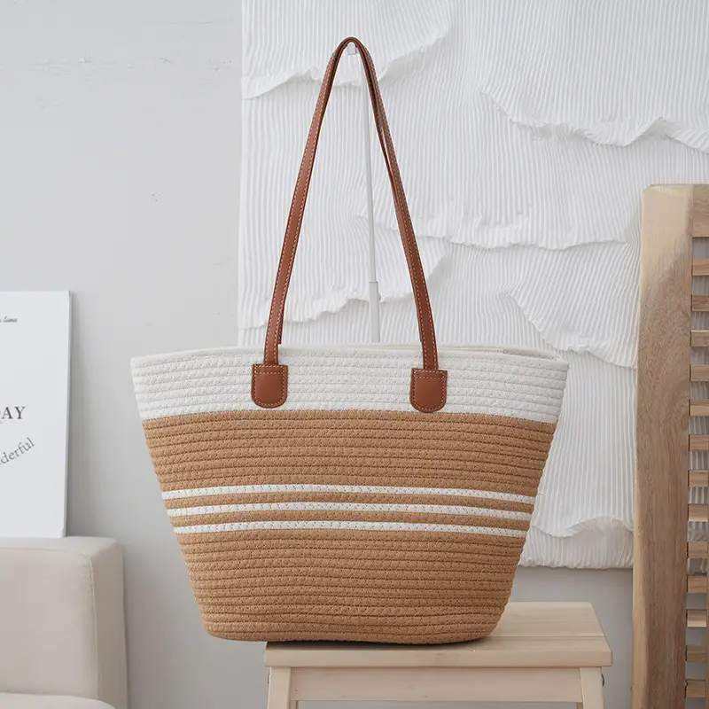 Korean Cotton Shoulder Bag for Daily Commute & Travel