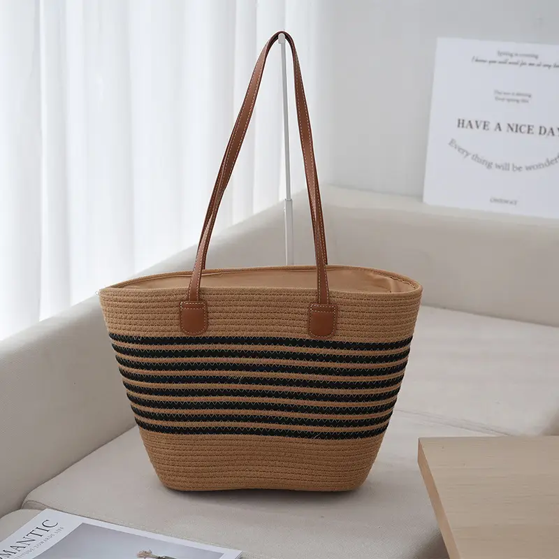 Korean Cotton Shoulder Bag for Daily Commute & Travel