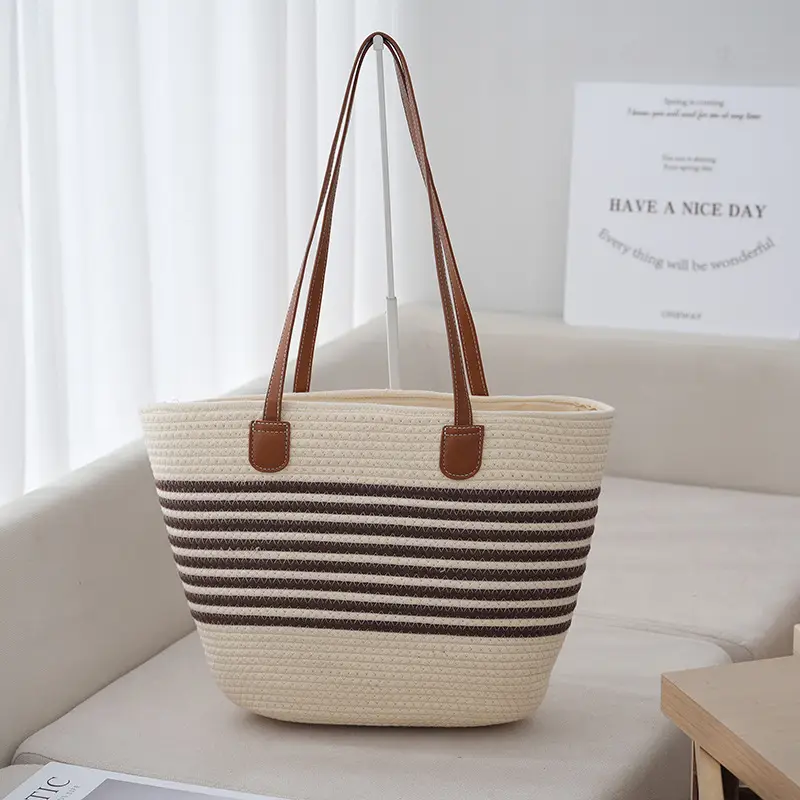 Korean Cotton Shoulder Bag for Daily Commute & Travel