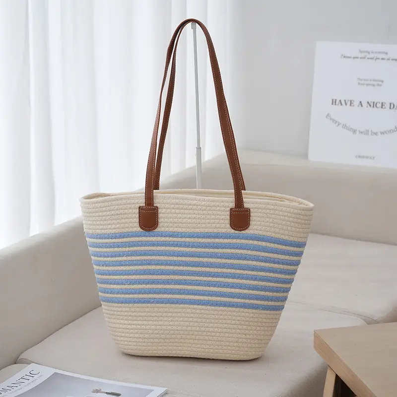 Korean Cotton Shoulder Bag for Daily Commute & Travel