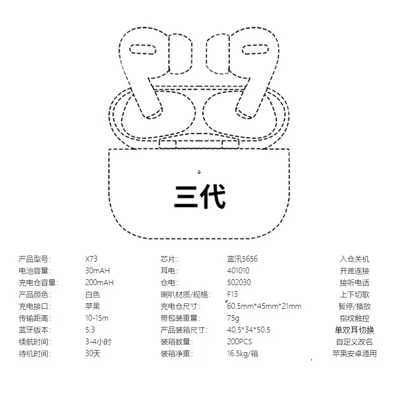 Huaqiangbei High-Quality Pro4 Fourth-Generation Dual-Ear In-Ear Ultra-Long Battery Life True Wireless Bluetooth Earphones Manufacturer Wholesale — feature 9
