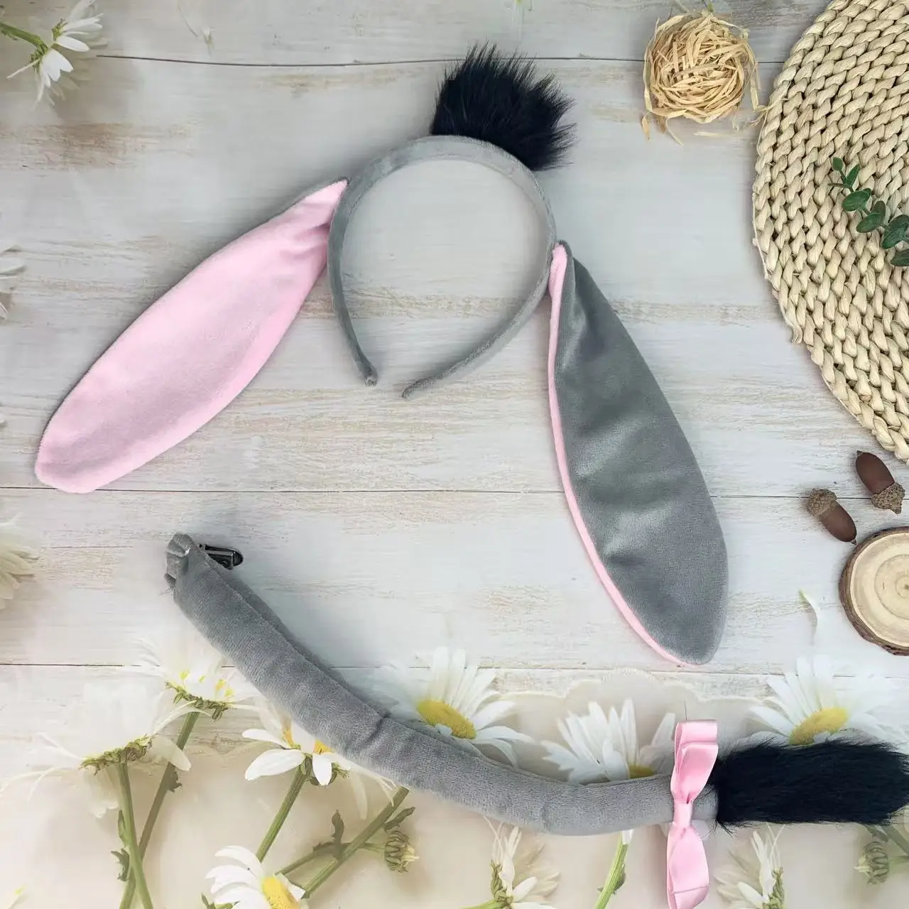 Halloween Donkey Ear Headband with Bowtie Set — feature 11