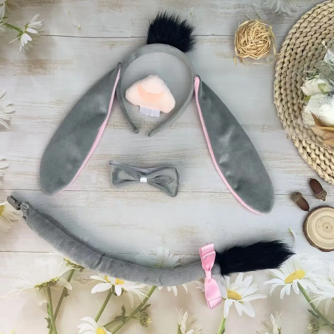 Halloween Donkey Ear Headband with Bowtie Set — feature 13