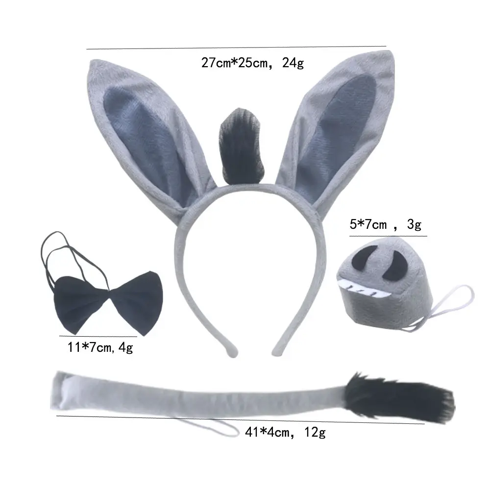 Halloween Donkey Ear Headband with Bowtie Set — feature 4