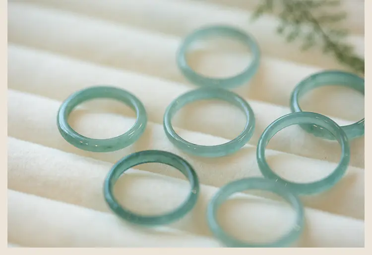 Jade Ice Blue Water Ring Fine Finger Ring Women — feature 21