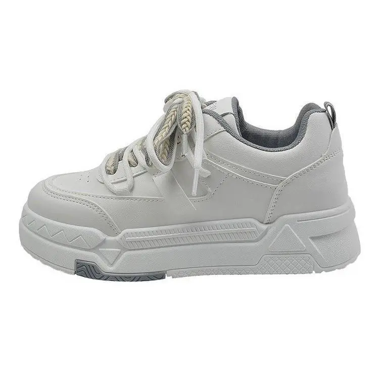 Women Thick-Soled White Casual Sports Sneakers 2025 - Image 5