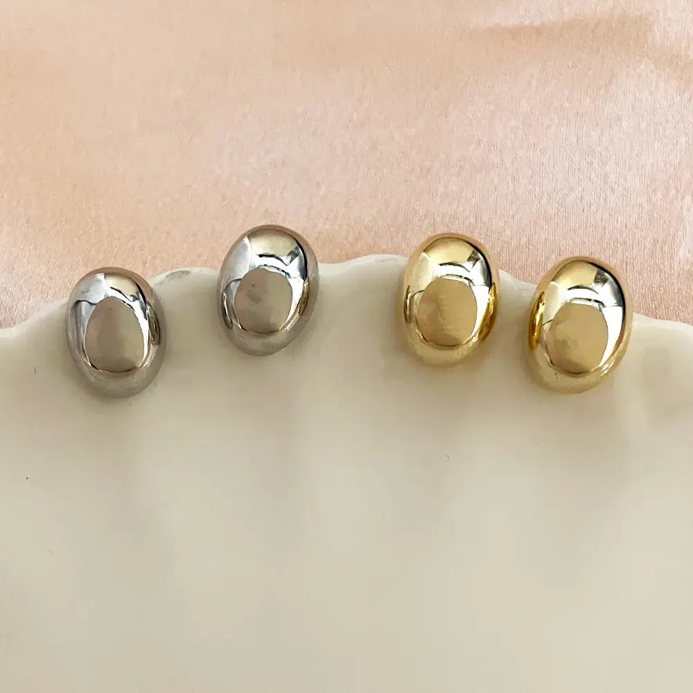 S925 Silver Bean Earrings for Women - Image 3