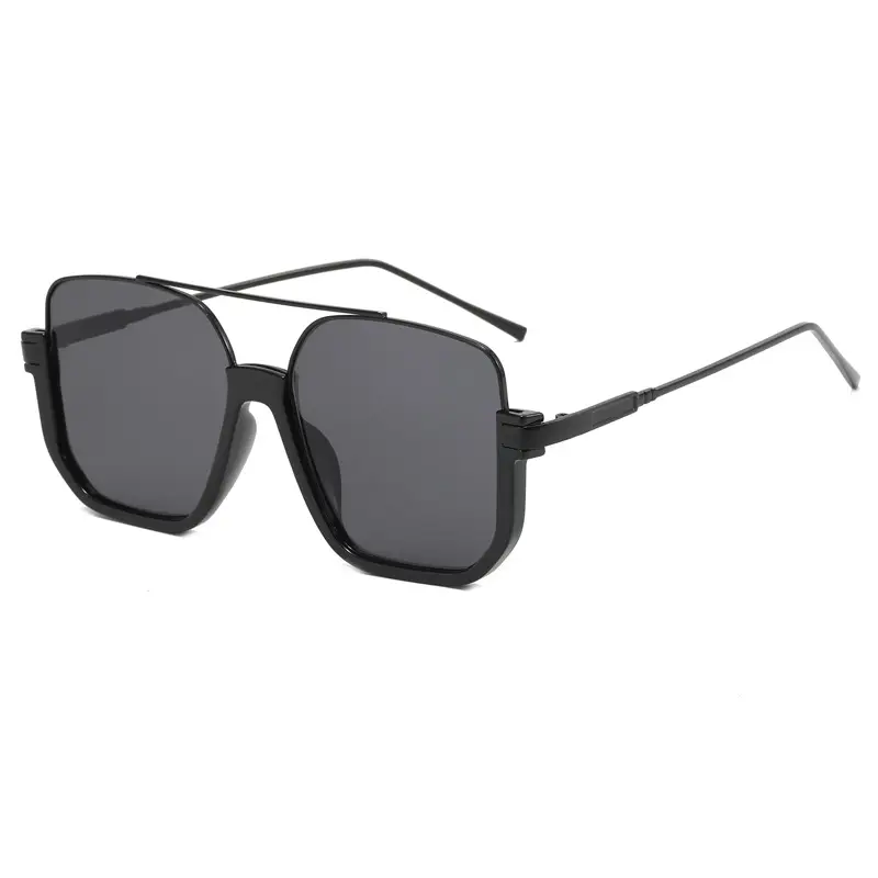 Women Anti-Blue Light Sunglasses Double Bridge Large Frame - Image 24