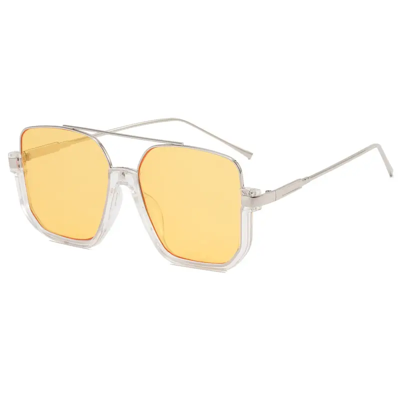 Women Anti-Blue Light Sunglasses Double Bridge Large Frame - Image 25