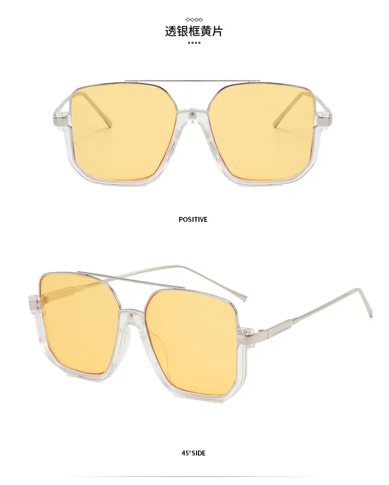 Women Anti-Blue Light Sunglasses Double Bridge Large Frame β feature 17