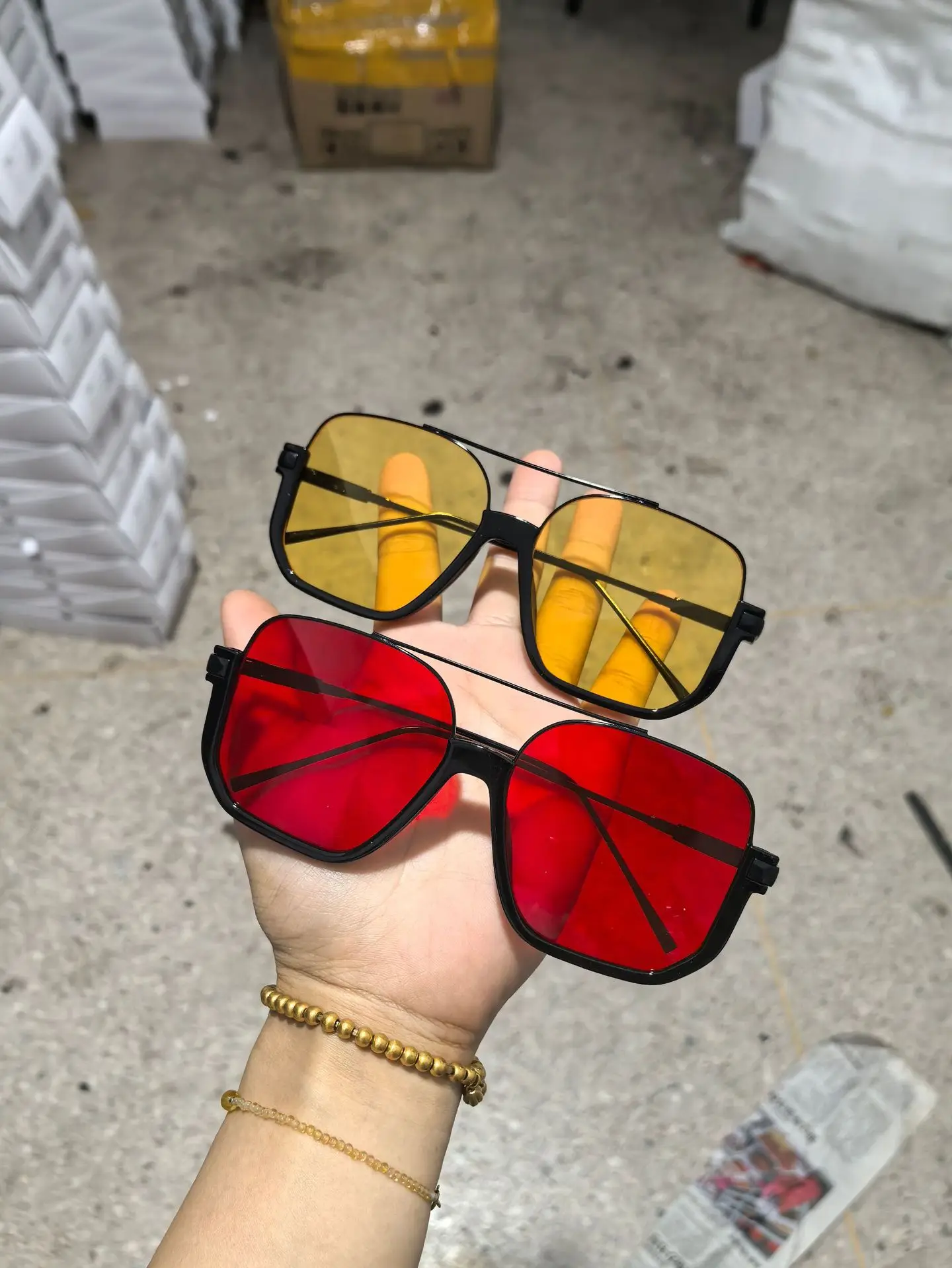 Women Anti-Blue Light Sunglasses Double Bridge Large Frame β feature 4