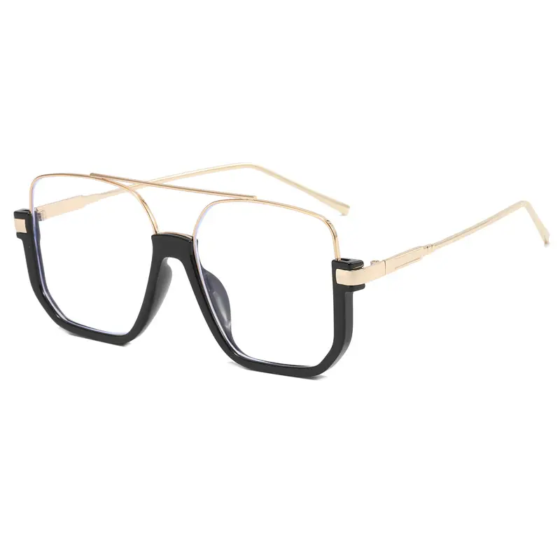 Women Anti-Blue Light Sunglasses Double Bridge Large Frame - Image 9