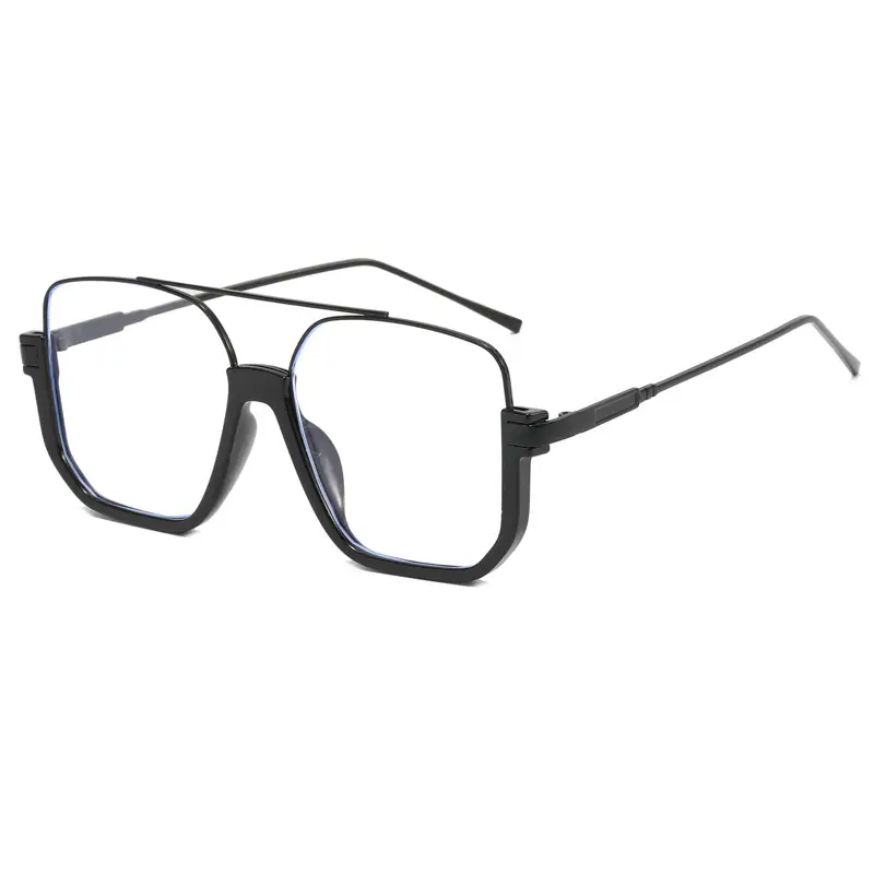 Women Anti-Blue Light Sunglasses Double Bridge Large Frame - Image 10