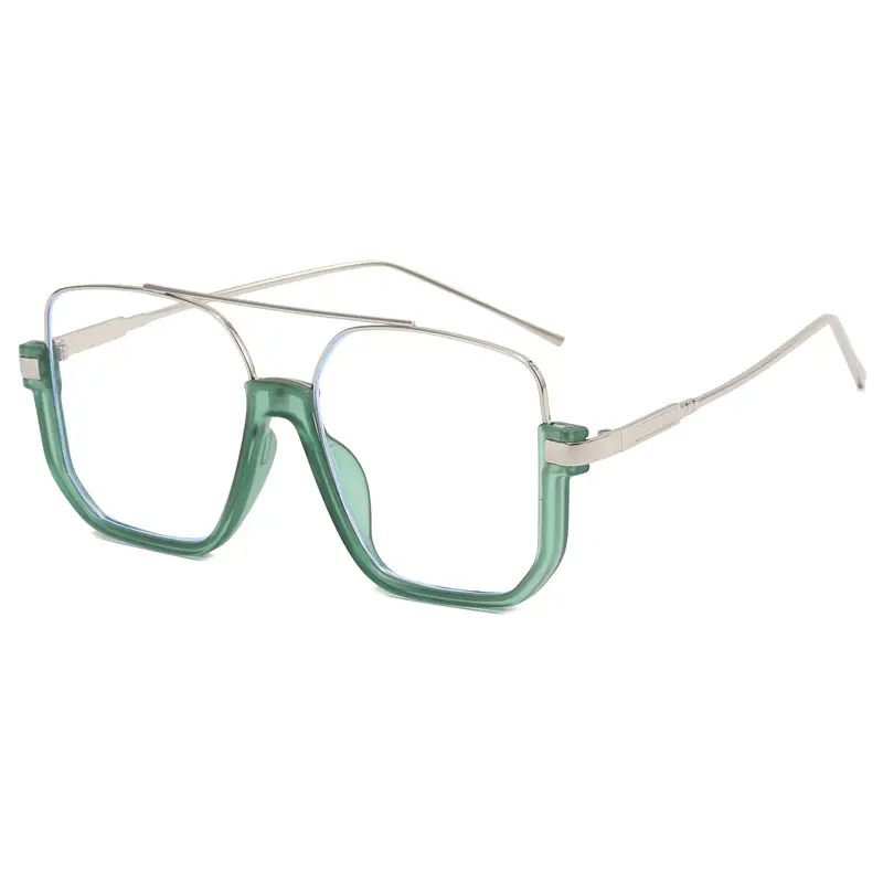 Women Anti-Blue Light Sunglasses Double Bridge Large Frame - Image 11