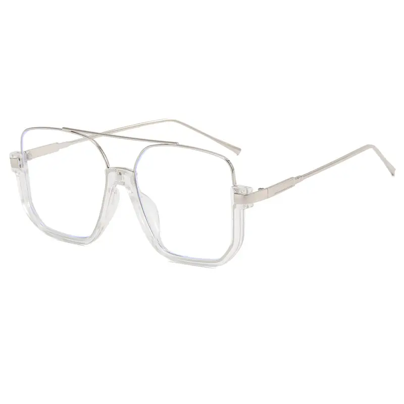 Women Anti-Blue Light Sunglasses Double Bridge Large Frame - Image 12