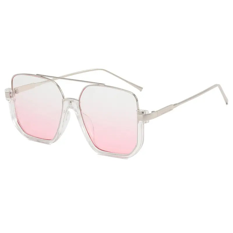 Women Anti-Blue Light Sunglasses Double Bridge Large Frame - Image 7