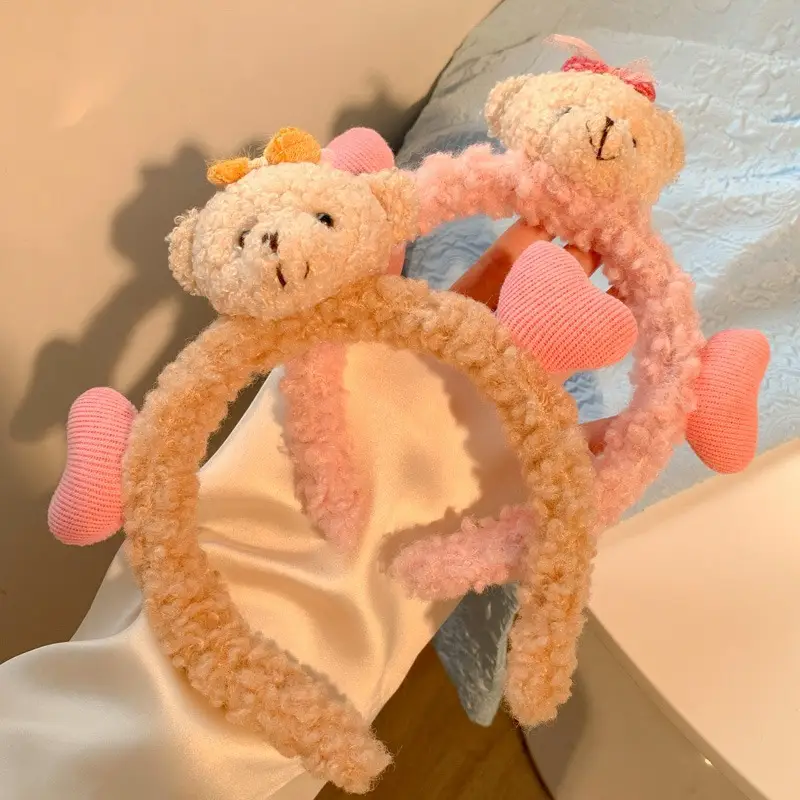 Love Bear Soft Fleece Hair Band for Girls - Image 3