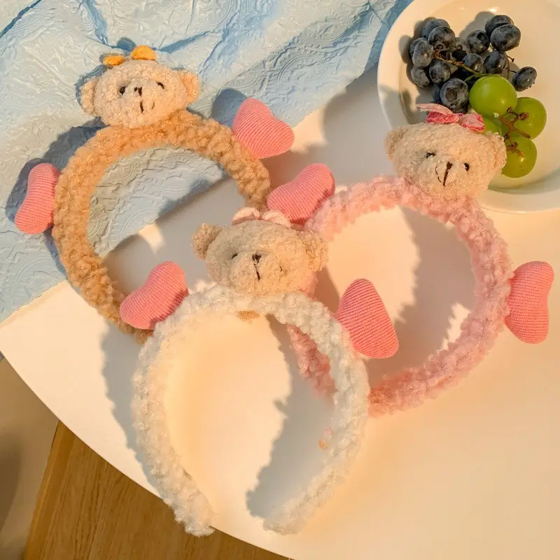 Love Bear Soft Fleece Hair Band for Girls - Image 4