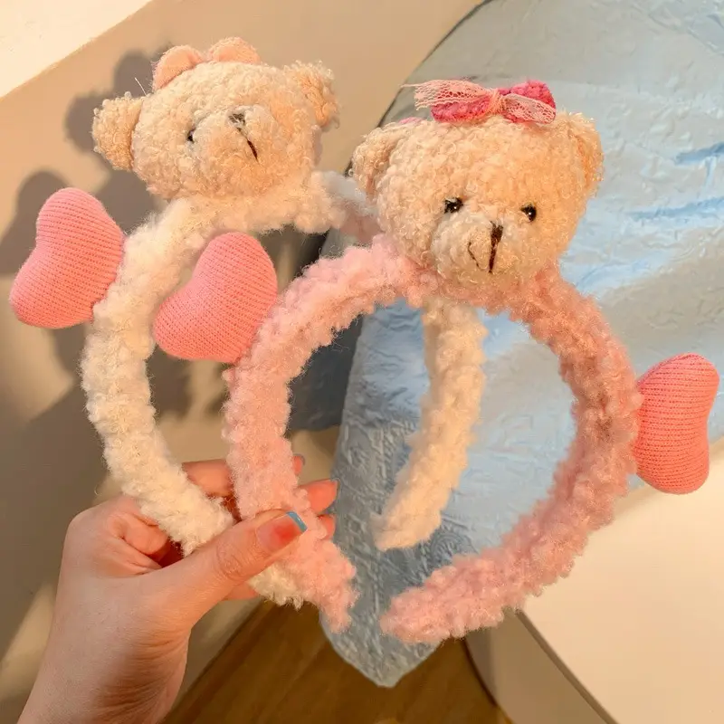Love Bear Soft Fleece Hair Band for Girls - Image 5