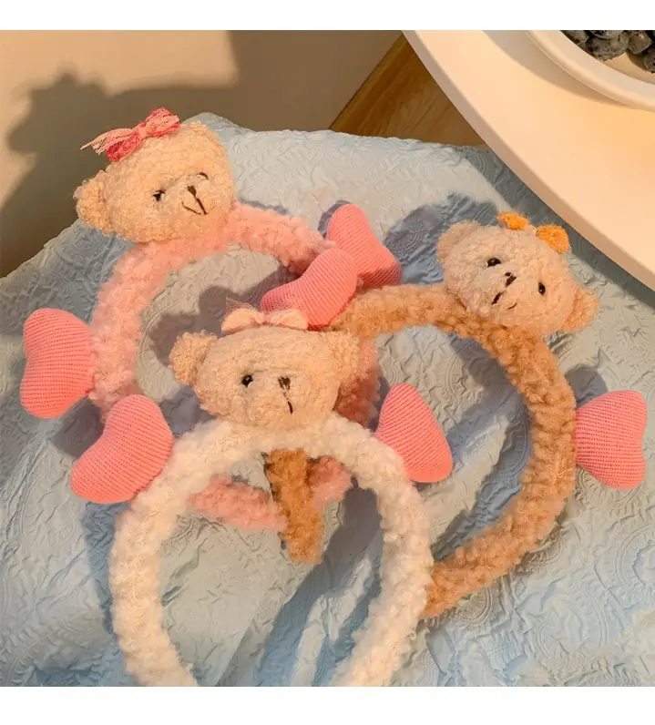 Love Bear Soft Fleece Hair Band for Girls — feature 2