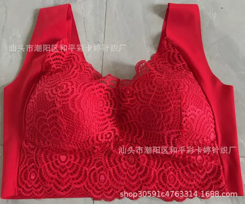 White Lace Crossbody Bra for Plus Size Women