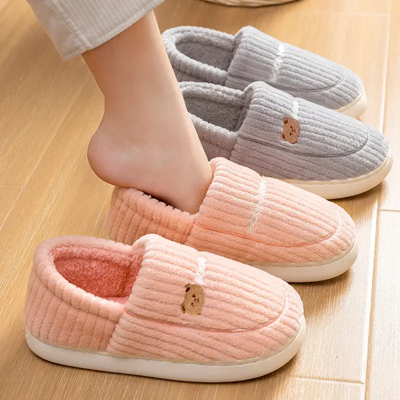 Men's Cotton Slippers for Winter 2026, New Indoor Home Use, Thick-Soled, Non-Slip, Fleece-Lined, Warm Cotton Shoes for Men - Image 6