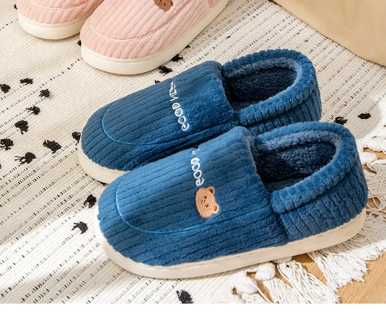 Men's Cotton Slippers for Winter 2026, New Indoor Home Use, Thick-Soled, Non-Slip, Fleece-Lined, Warm Cotton Shoes for Men — feature 22