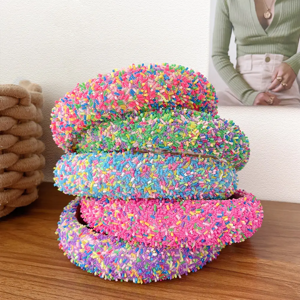 Sweet Candy-Colored Wide Bristle Hair Headband — feature 5