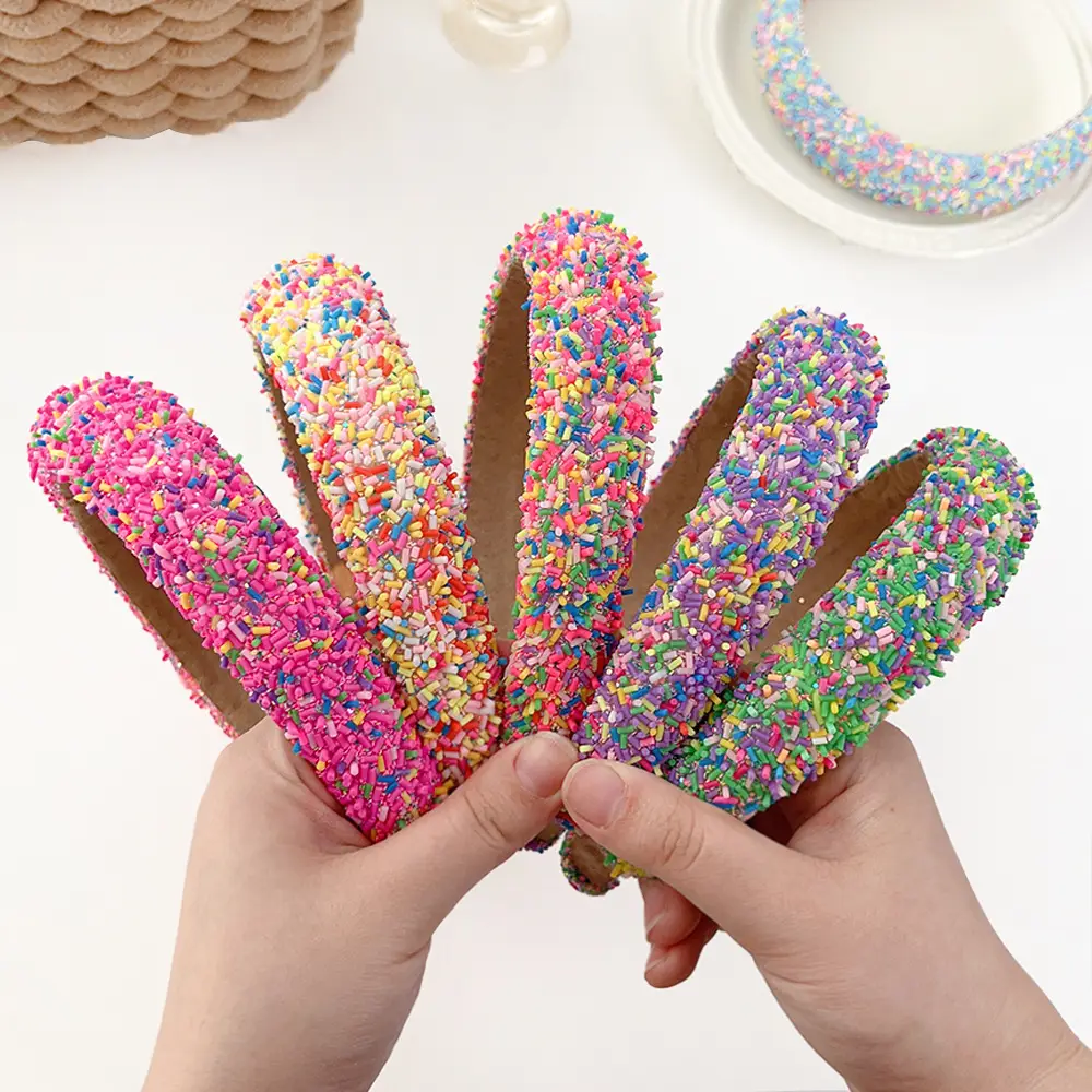 Sweet Candy-Colored Wide Bristle Hair Headband — feature 6