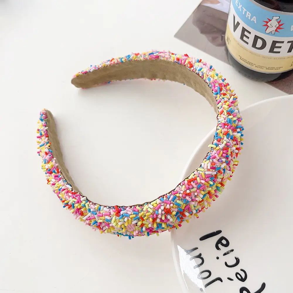 Sweet Candy-Colored Wide Bristle Hair Headband - Image 2