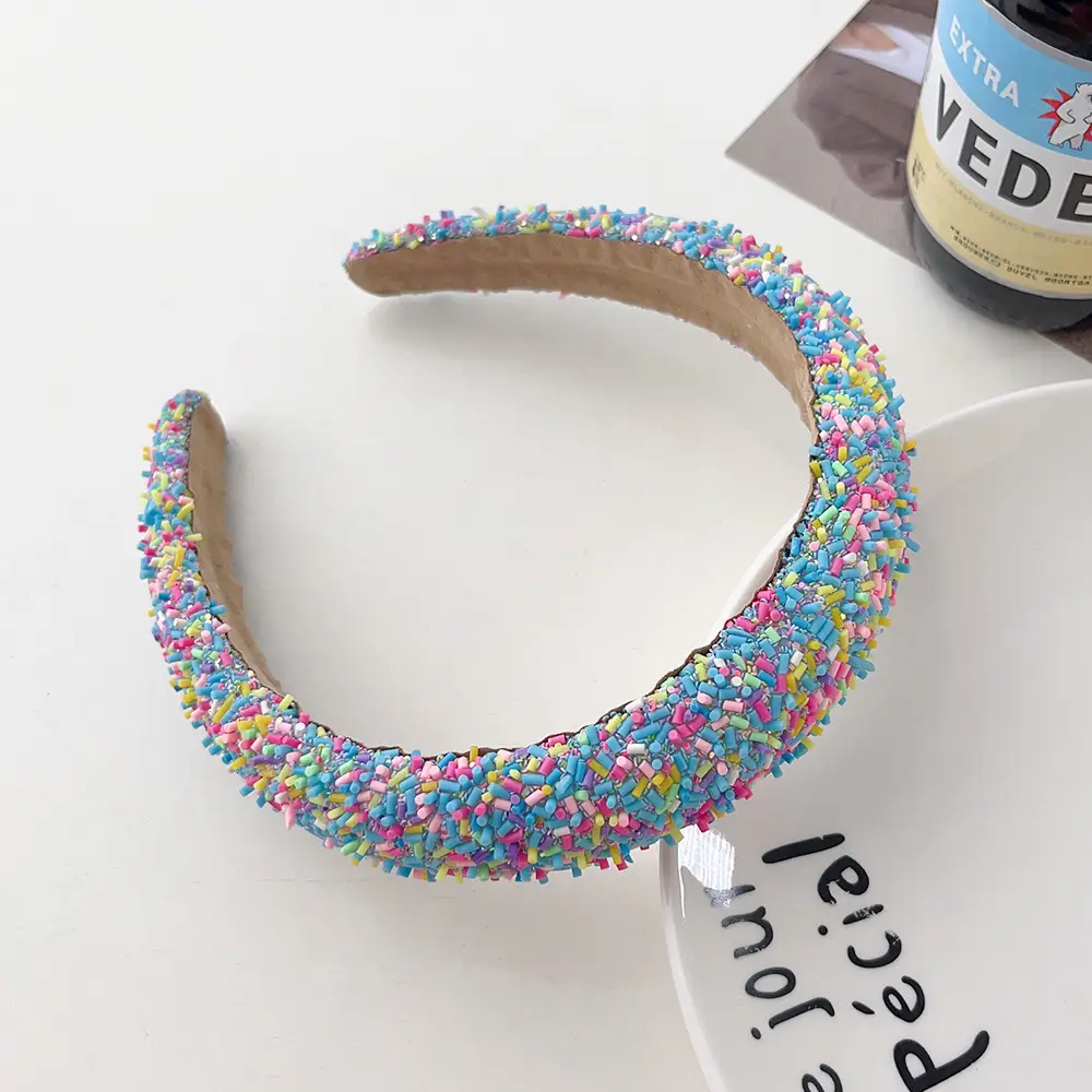 Sweet Candy-Colored Wide Bristle Hair Headband - Image 3
