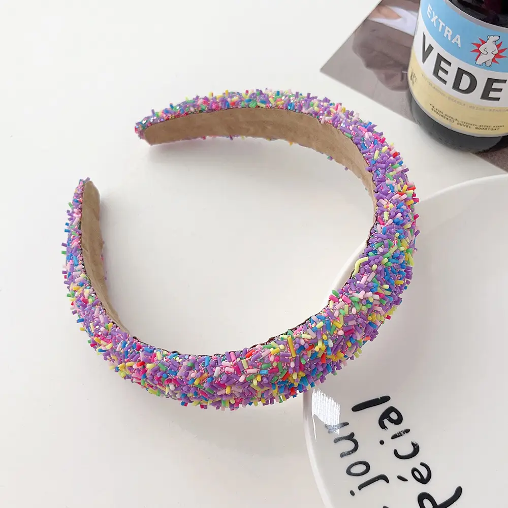 Sweet Candy-Colored Wide Bristle Hair Headband - Image 4