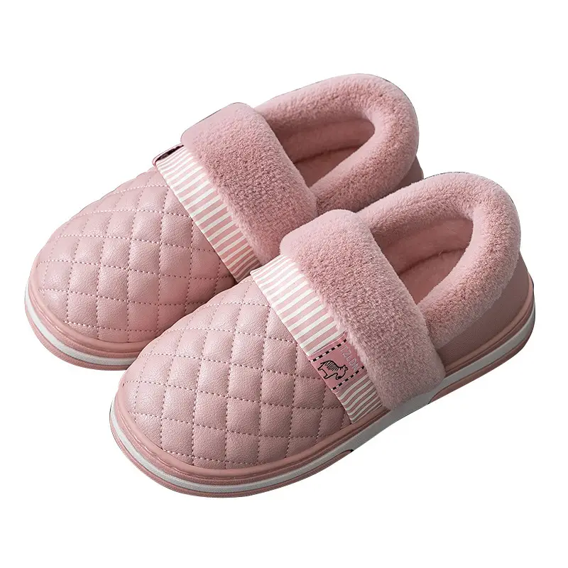 Lidani cotton shoes women's autumn and winter warm waterproof non-slip outdoor indoor home home couple cotton slippers men's wholesale - Image 6