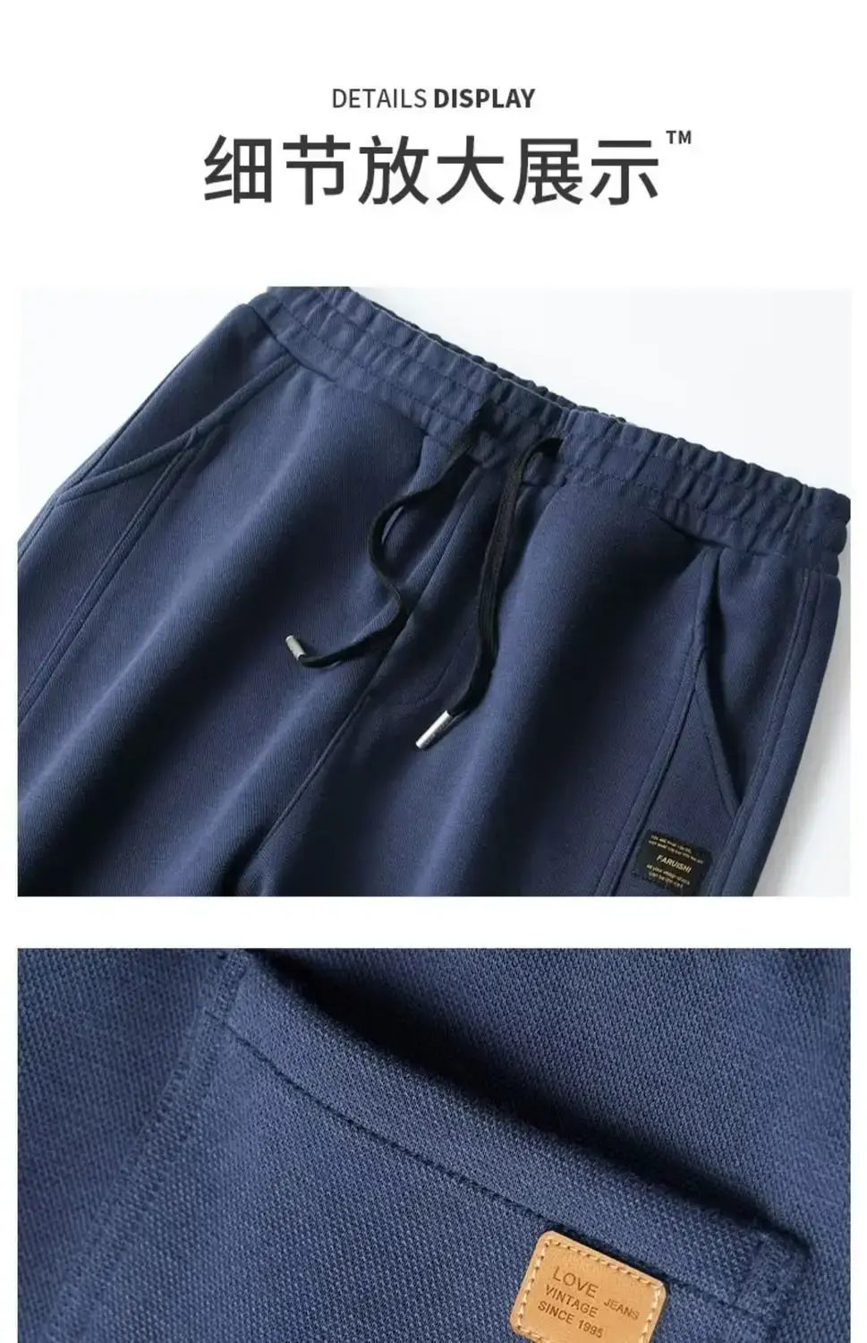 Men Grey Fleece Lined Ankle Tied Harem Pants — feature 21