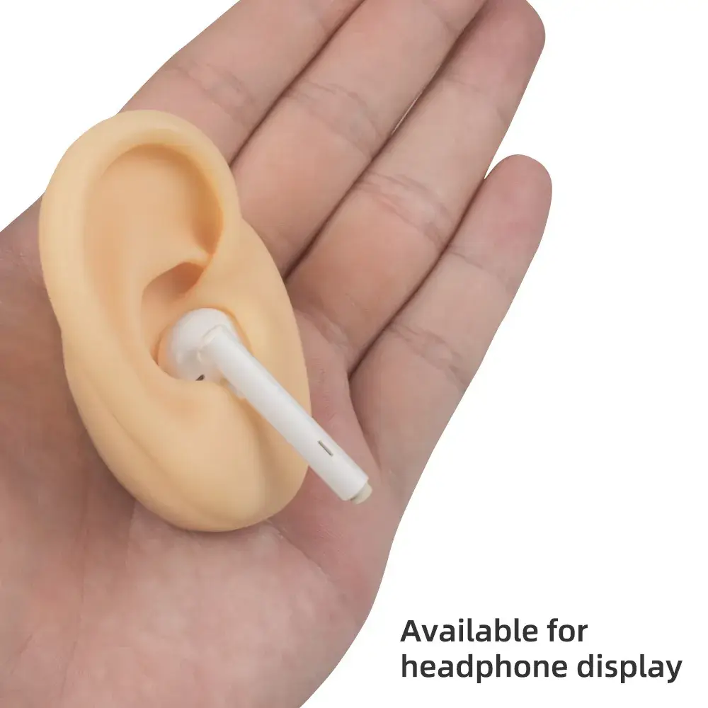 5D Silicone Ear Pickup Headset Black