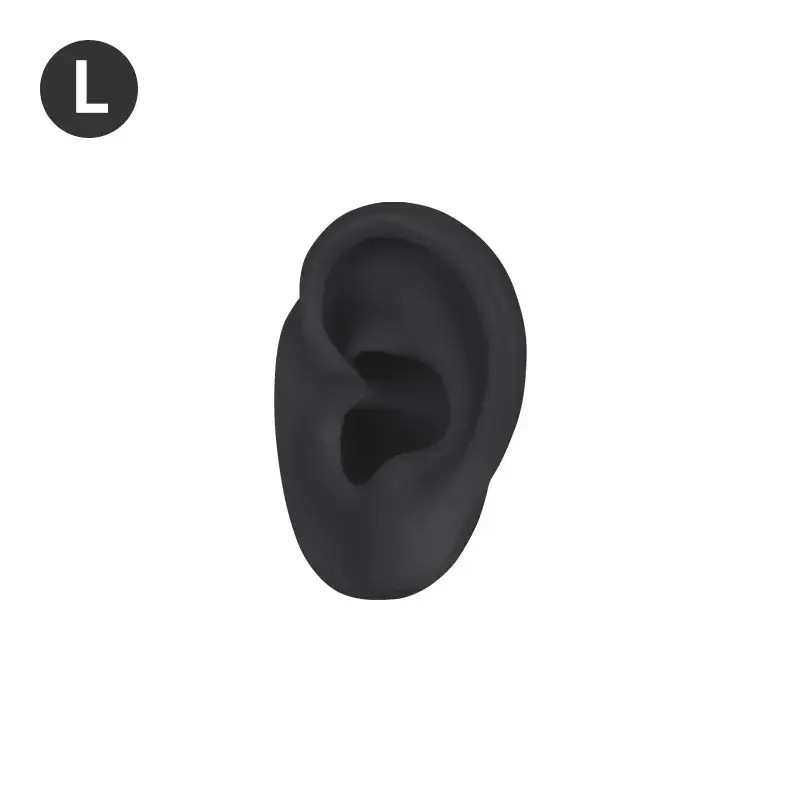 L left ear-small black ear